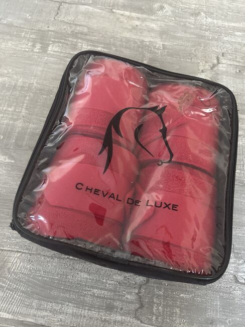 4x Cheval De Luxe Bandagen in Rot, Cheval De Luxe, Lisa, Horse Bandages & Wraps, Frickenhausen