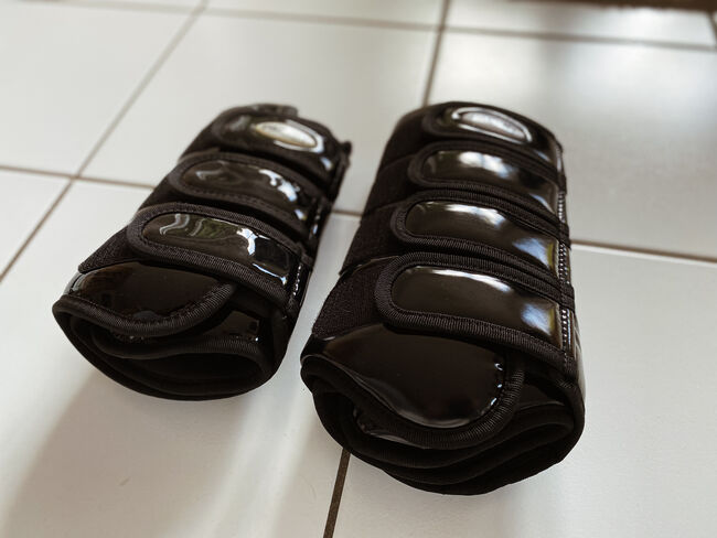 🖤 4x PAGONY Dressur Gamaschen Lackleder schwarz Gr.WB *NEU* 🖤, PAGONY , Kathy, Tendon Boots, Würselen, Image 2