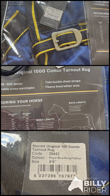 5.6ft Turnout Rug, Hy, Harriet Foale, Horse Blankets, Sheets & Coolers, Kingsbridge , Image 4