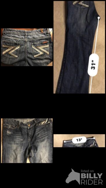 7 for all mankind stretch flare jeans, 7 For All Mankind , Nicole Dalton, Breeches & Jodhpurs, Hertford , Image 6