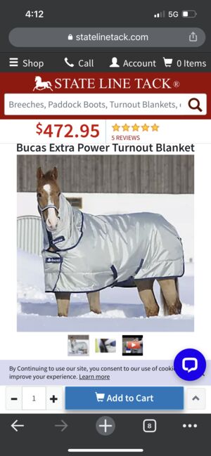 78” Bucas Power Extra 300gram fill - Free shipping, Bucas Power Extra, Krystle, Horse Blankets, Sheets & Coolers, Tacoma, Image 4