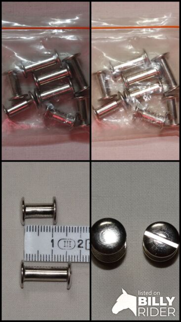 8 Chicagoschrauben: 4x 10mm & 4x 15mm Buchschrauben Gürtelnieten Schraubnieten, Anne, Other, Wahrenholz, Image 6