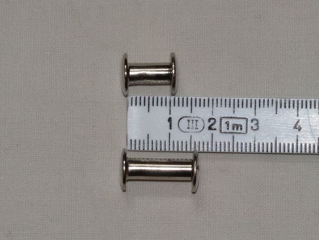 8 Chicagoschrauben: 4x 10mm & 4x 15mm Buchschrauben Gürtelnieten Schraubnieten, Anne, Other, Wahrenholz, Image 2