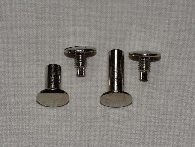 8 Chicagoschrauben: 4x 10mm & 4x 15mm Buchschrauben Gürtelnieten Schraubnieten, Anne, Other, Wahrenholz, Image 3