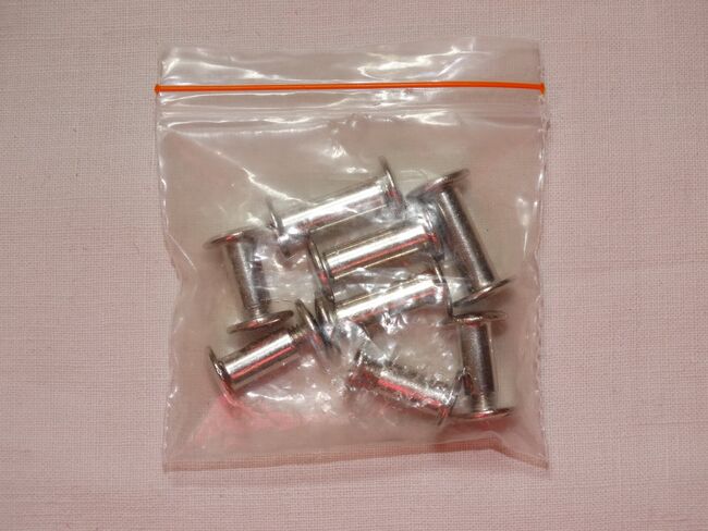 8 Chicagoschrauben: 4x 10mm & 4x 15mm Buchschrauben Gürtelnieten Schraubnieten, Anne, Other, Wahrenholz, Image 5