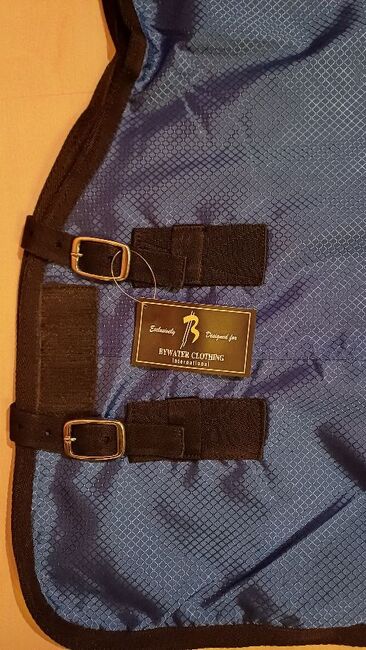 97,75€% Highneck 600D Regendecke 155cm m. Fleece royalblau, BTS Bywater  Regendecke mit Fleece, Reitartikelbörse (Reitartikelbörse - Onlineshop für Wanderreiter), Horse Blankets, Sheets & Coolers, Grevenbroich, Image 2