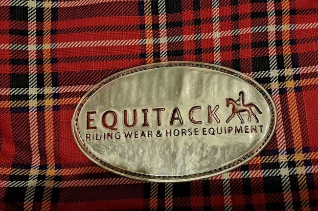 98,50€% REDUZIERT Regendecke 600D Fleece rot karo 125 135 145 155, EquiTack Regendecke mit Fleece, Reitartikelbörse (Reitartikelbörse - Onlineshop für Wanderreiter), Horse Blankets, Sheets & Coolers, Grevenbroich, Image 3