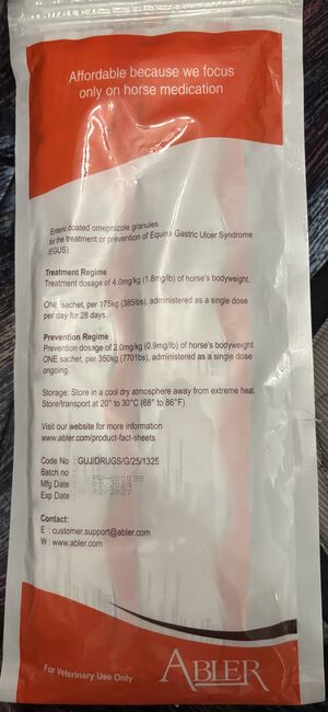AbPrazole (Gastrogard) 50 Tütchen gegen Magengeschwüre Omeprazol, Abprazole, Sell_It_All, Pferdefutter, Ahrweiler, Abbildung 3