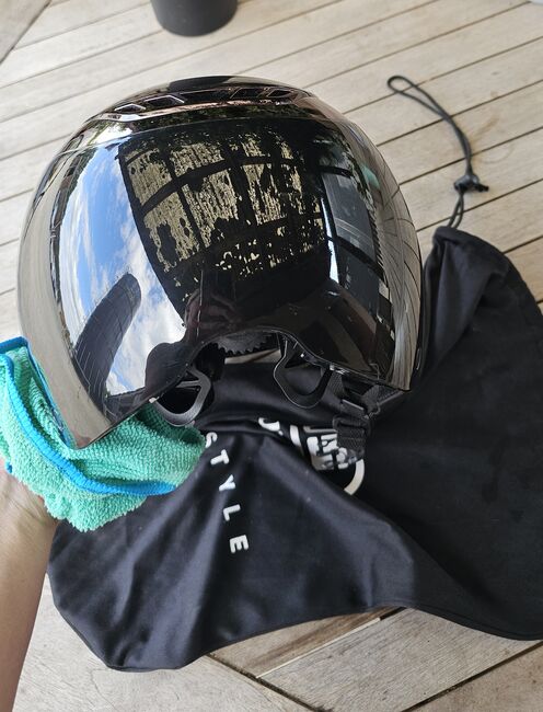 Abus, Pikeur Reithelm AirLuxe Chrome Long Vizor, Gr. S, Abus/Pikeur AirLuxe Long Vizor, Christin , Riding Helmets, Freudenstadt, Image 7