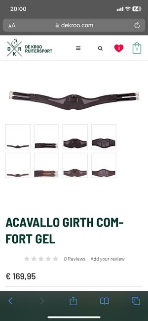 Acavallo Comfort Gel anatomic girth, Acavallo Comfort Gel, Mirela, Popręgi, Cluj