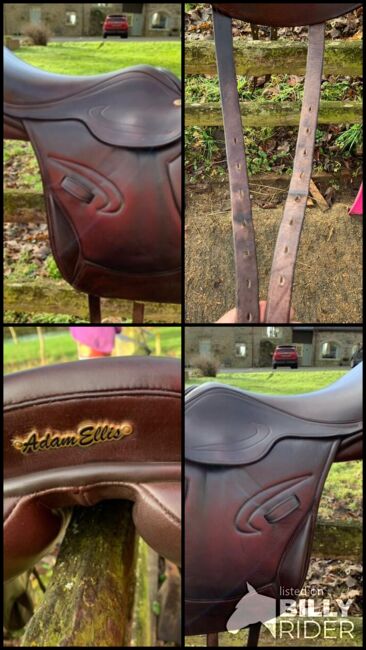 Adam Ellis Event Saddle 17.5” M/W, Adam Ellis  Event Monoflap , Laura Lindsay, Jumping Saddle, Morpeth, Image 6