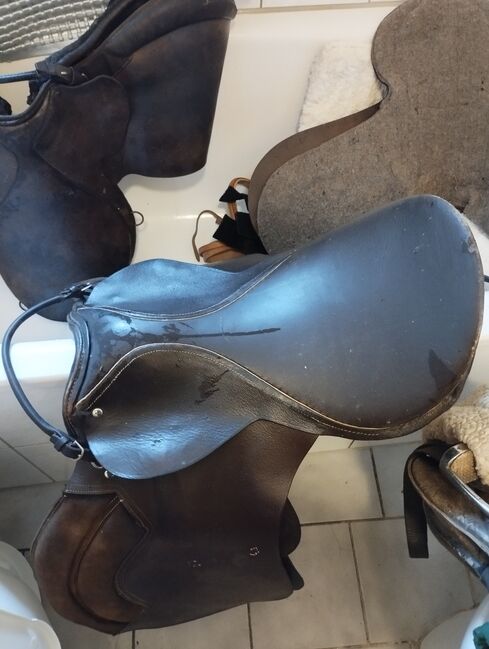 älterer Ledersattel, Melanie , Vielseitigkeitssattel (VS), Mühlhausen/Thüringen