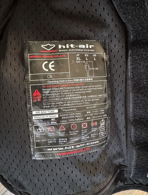 Airbag Weste selten getragen!, Hit Air  Airbag Weste , Michael , Sicherheitswesten & Rückenprotektoren, Schlüchtern, Abbildung 3