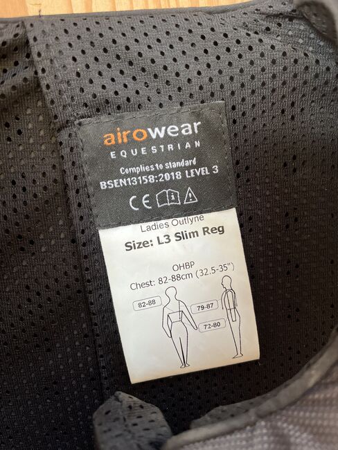 Airo Wear Ladys Outlyne Schutzweste L3 slim regular, airowear ladies Outlyne , Sarah, Safety Vests & Back Protectors, Eichstätt , Image 10