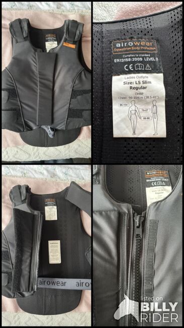 Airowear body protector, Airowear  L5 Slim Regular , Lauren Hill, Safety Vests & Back Protectors, Cardiff, Image 6