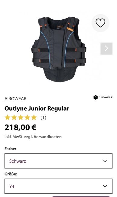 AiroWear Schutzweste, Luisa, Safety Vests & Back Protectors, Grafschaft, Image 2