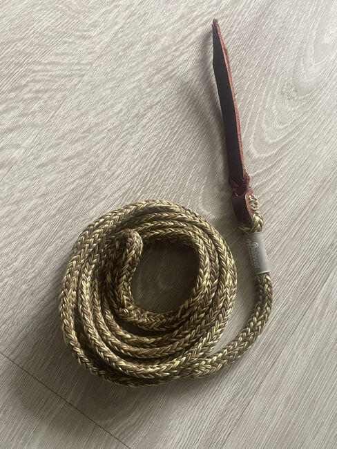 Akademisches Seil mit Loop von Balanced Horseman * 2,0 Meter duo-gold * 2m kurzer Bodenarbeitsstrick, Balanced Horseman Akademisches Seil mit Loop, annadausac, Leads, Aachen, Image 8