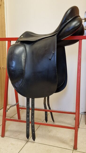 Albert Hock Dressursattel, Albert Hock  Monoblatt, Jürg Portmann, Dressage Saddle, Mellingen, Image 2