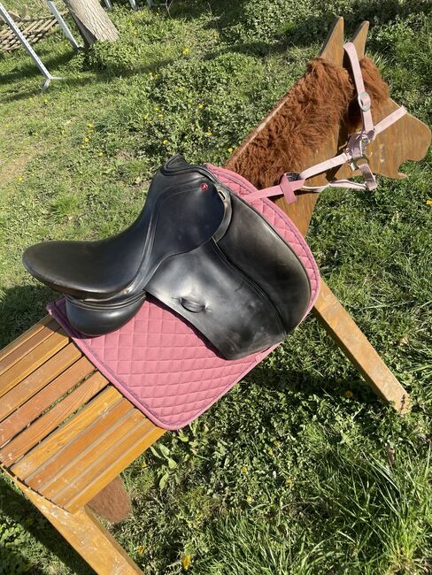 Albion Dressursattel SLK Adjusta schwarz LH NS 17,5 Zoll, Albion SLK Low Head Narrow Seat, Simone Hesse , Dressage Saddle, Kottenheim