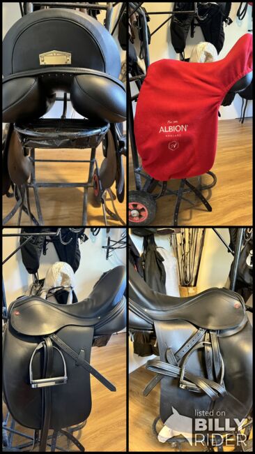 Albion Sattel schwarz, 17“, Albion  SLK, Miriam, Dressage Saddle, Düsseldorf , Image 5