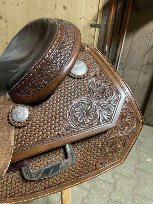 AM Saddleworld Pro Octagon, AM Saddleworld AM Saddleworld Pro Octagon, Bianca, Western Saddle, Sonnen, Image 4