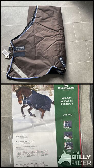 Amigo Bravo 12 Turnout 100g 140cm, Horseware  Amigo , ZK , Horse Blankets, Sheets & Coolers, Hamm, Image 3