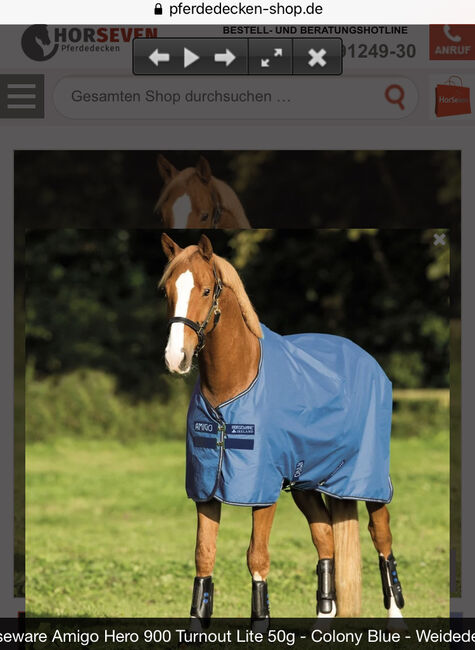 AMIGO HERO Regendecke 125cm (ungenutzt, Originalverpackt), AMIGO Horsewear  AMIGO HERO 900 , Annika Kattan, Horse Blankets, Sheets & Coolers, München, Image 3