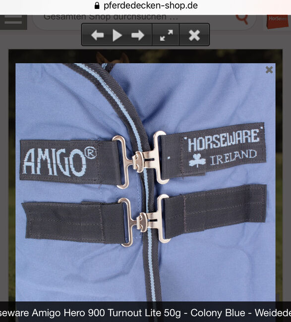 AMIGO HERO Regendecke 125cm (ungenutzt, Originalverpackt), AMIGO Horsewear  AMIGO HERO 900 , Annika Kattan, Horse Blankets, Sheets & Coolers, München, Image 2