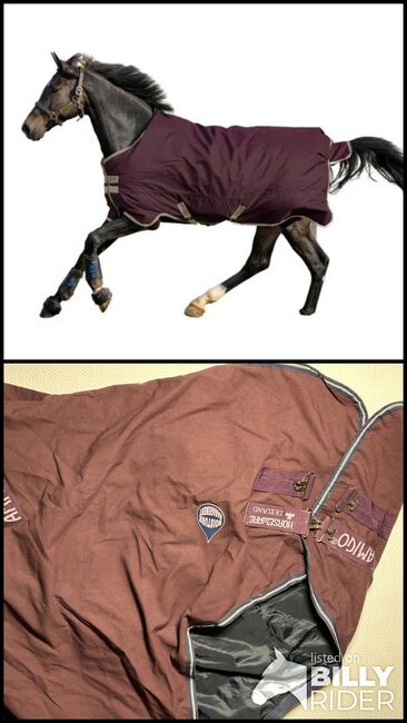 AMIGO Horseware Stalldecke 0g aubergine, AMIGO Horseware, Anna, Horse Blankets, Sheets & Coolers, Loßburg, Image 3