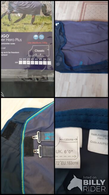 AMIGO Super Hero 130cm, 150g,1200 Denier, Horseware  Amigo Super Hero , Petra, Horse Blankets, Sheets & Coolers, Unna, Image 5