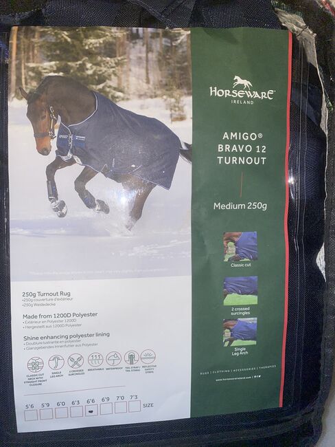 Amigo Outdoordecke 250g 145cm, Amigo  Amigo Bravo 12 Turnout, Joana Mayer , Horse Blankets, Sheets & Coolers, Lage, Image 3