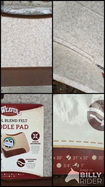 anatomisches Wollfilzpad von Weaver, Weaver Wollfilzpad, Myriam, Western Pads, Heilbronn, Image 5