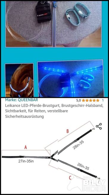 ANIMAL LIGHT Beleuchtung für s Pferd, Animal Light aus der Schweiz , Elisabeth Gudrun Thiebaud, Reflexartikel, Heiligenhaus, Abbildung 3