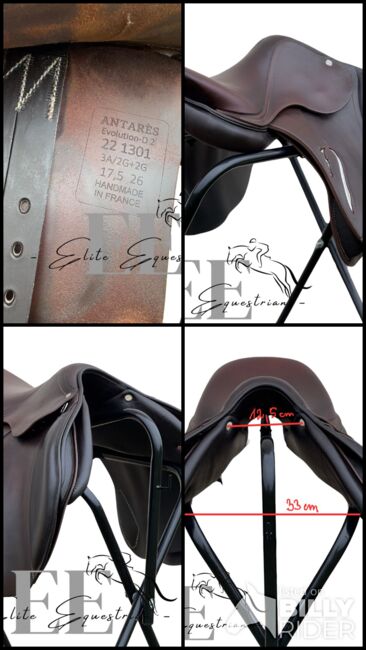 Antarès Evolution-D2 Springsattel 17,5", Antarès Evolution-D2, Elite Equestrian (Elite Equestrian), Jumping Saddle, Güssing, Image 11