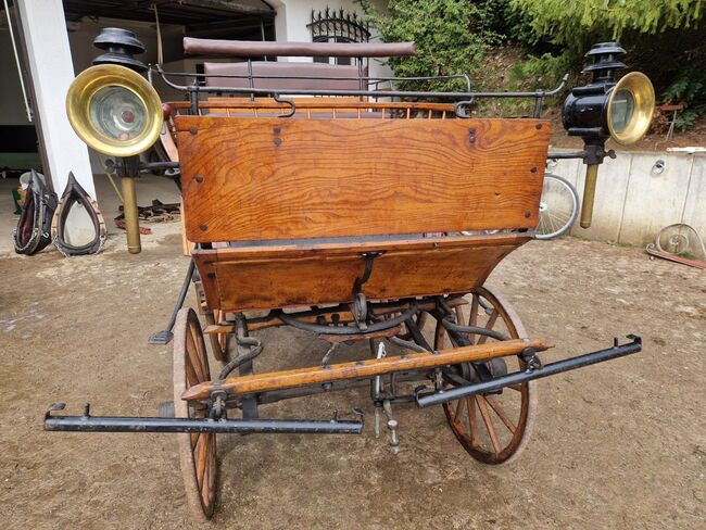 Antike historische Kutsche Linzer Wagen Holz Zweispänner, VE, Carriages, Ehingen, Image 12