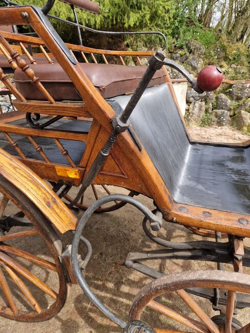 Antike historische Kutsche Linzer Wagen Holz Zweispänner, VE, Carriages, Ehingen, Image 17