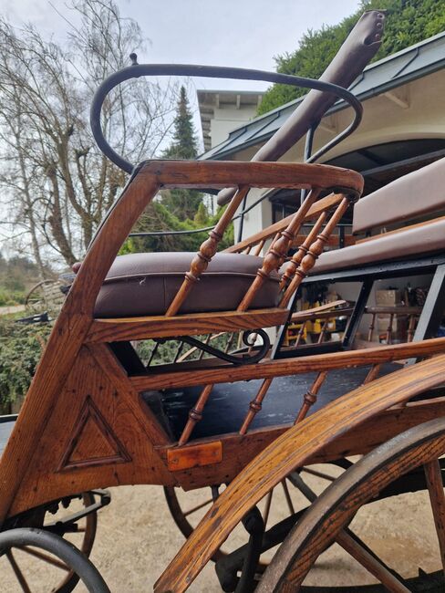 Antike historische Kutsche Linzer Wagen Holz Zweispänner, VE, Carriages, Ehingen, Image 8