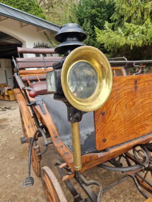 Antike historische Kutsche Linzer Wagen Holz Zweispänner, VE, Carriages, Ehingen, Image 11