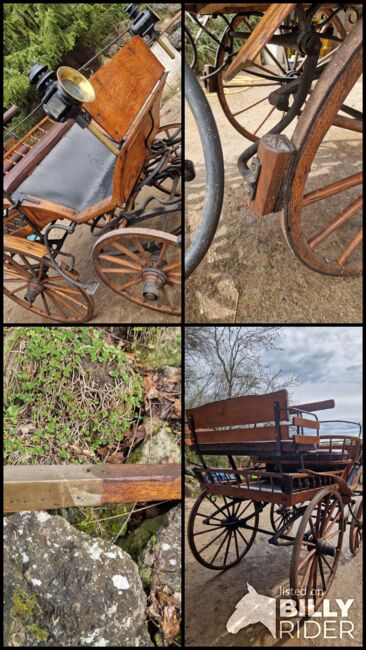 Antike historische Kutsche Linzer Wagen Holz Zweispänner, VE, Carriages, Ehingen, Image 18