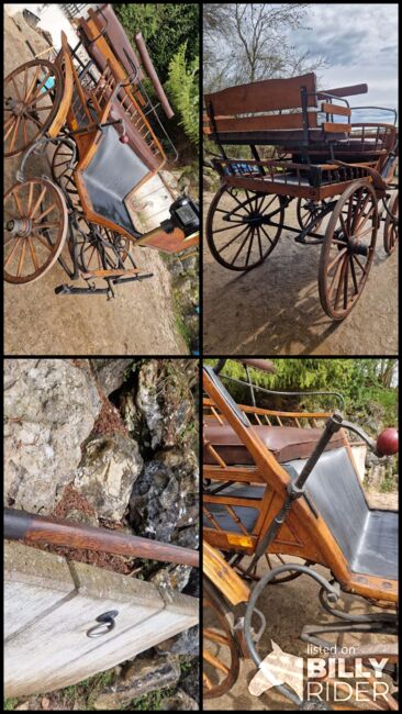 Antike historische Kutsche Linzer Wagen Holz Zweispänner, VE, Carriages, Ehingen, Image 18