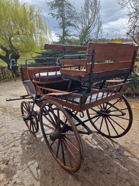 Antike historische Kutsche Linzer Wagen Holz Zweispänner, VE, Kutschen, Ehingen, Abbildung 13