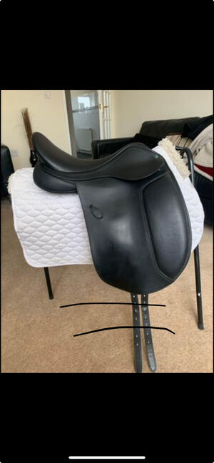 Arena WIDE Cob dressage Saddle, Arena Arena WIDE Cob dressage   Saddle, stephanie wright, Dressage Saddle, Coventry, Image 2