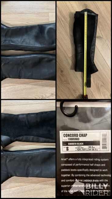 ARIAT Chaps schwarz Gr. S, ARIAT , Hanna, Stiefelschäfte & Reitchaps, Elmshorn , Abbildung 5