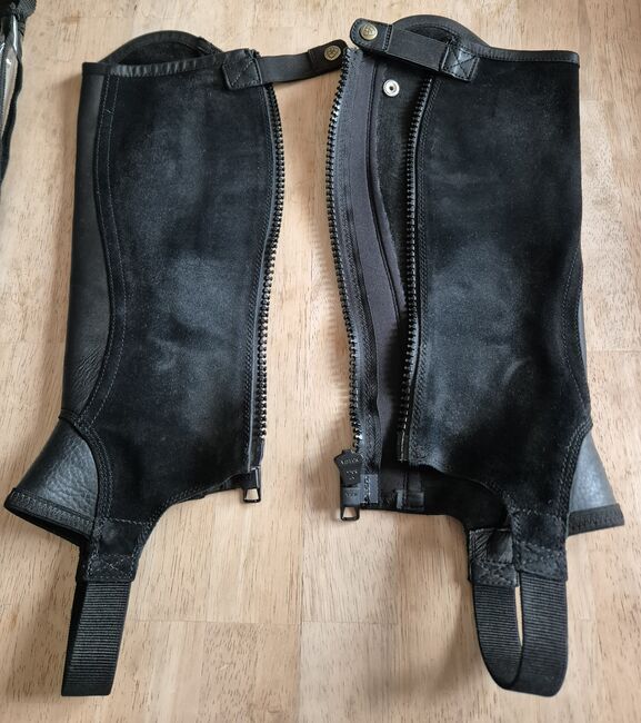 Ariat Concorde Chaps schwarz Leder XS neuwertig, Ariat Concorde, Silke, Czapsy i sztylpy, Berne