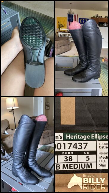 Ariat tall boots, Ariat  Heritage Ellipse, Andrea, Riding Boots, Raeford, Image 5