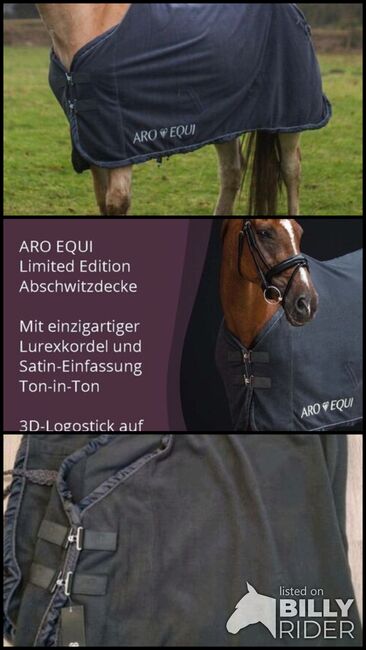 ARO EQUI Abschwitzdecke Fleecedecke Bauchgurt 145 Aroequi, ARO EQUI , kleinstadtfuechsin , Horse Blankets, Sheets & Coolers, Leipzig , Image 4
