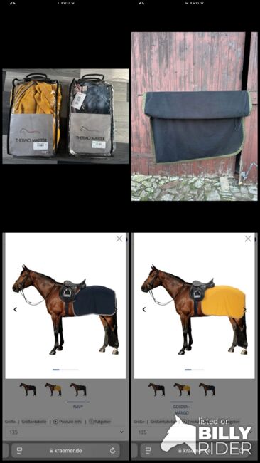 Ausreit -Regen/ Nierendecken, Marina , Horse Blankets, Sheets & Coolers, Ingeleben , Image 6