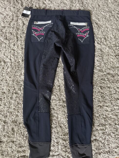 Ausgefallene Reithose - Neu mit Etikett - Gr. 42 - Vollbesatz, Vicky, Reithosen, Velbert, Abbildung 4