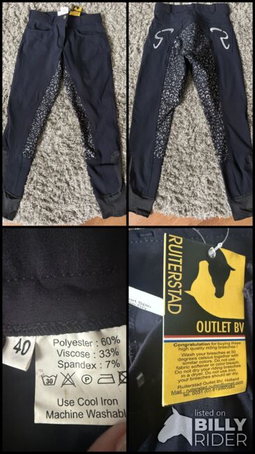 Ausgefallene Reithose - neu mit Etikett - Vollbesatz - Gr. 40, Vicky, Reithosen, Velbert, Abbildung 6