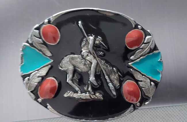 Gürtelschnalle / Buckle End of the trail Fa. Siskiyou USA Austauschbar, Siskiyou, Floh, Other, Bendorf